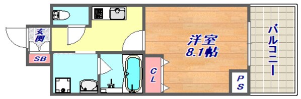 ラフィーチェ住吉本町の物件間取画像